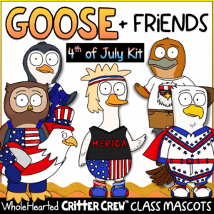 Independence Day Goose Classroom Mascot Kit