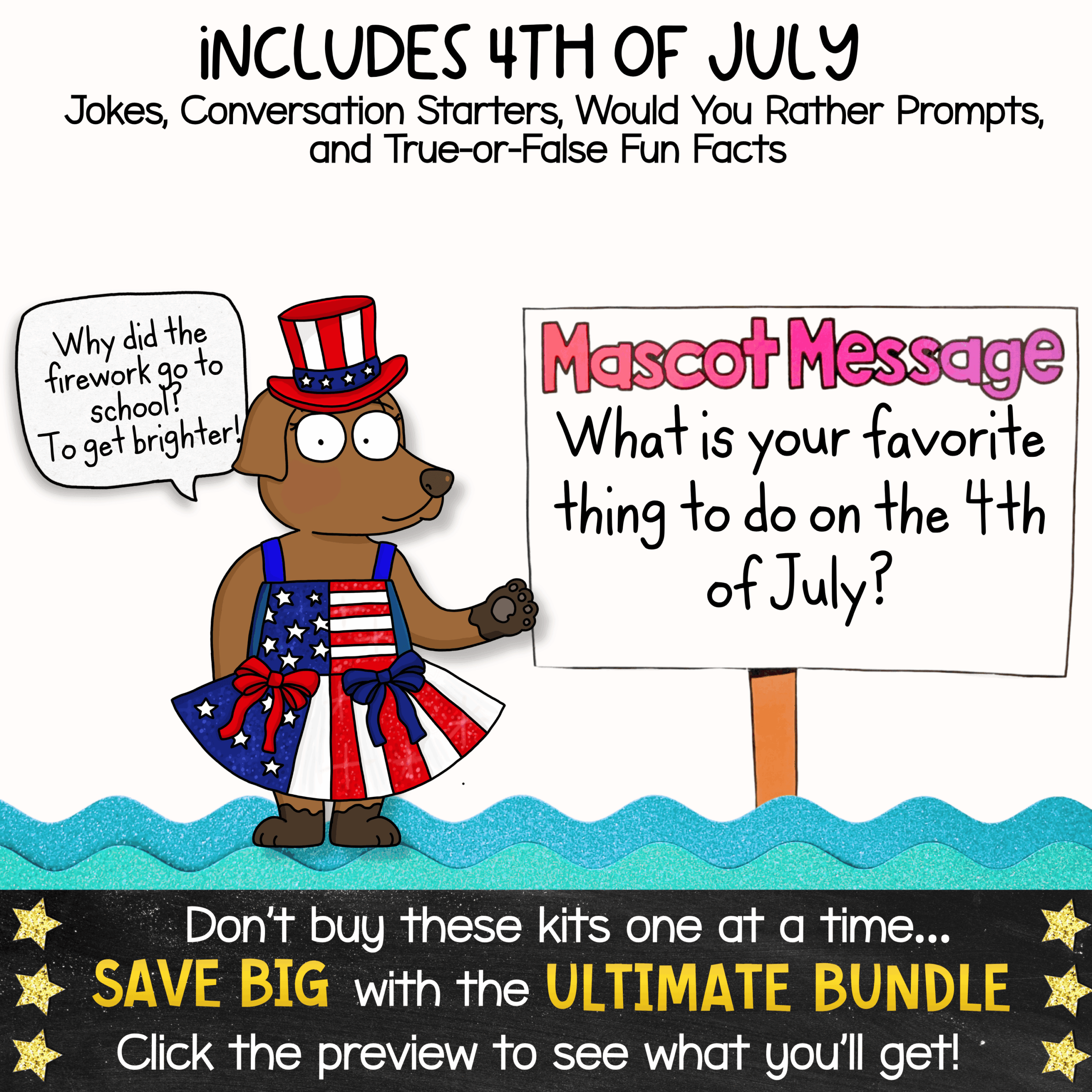 Classroom Systems Mascot Goose for School Behavior & Social Emotional Learning 4th of July Goose & Fox Classroom Mascot SEL Activities