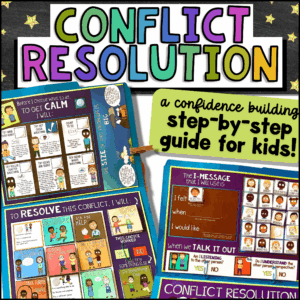 conflict resolution guide for kids how to deal with problems peacefully choice board