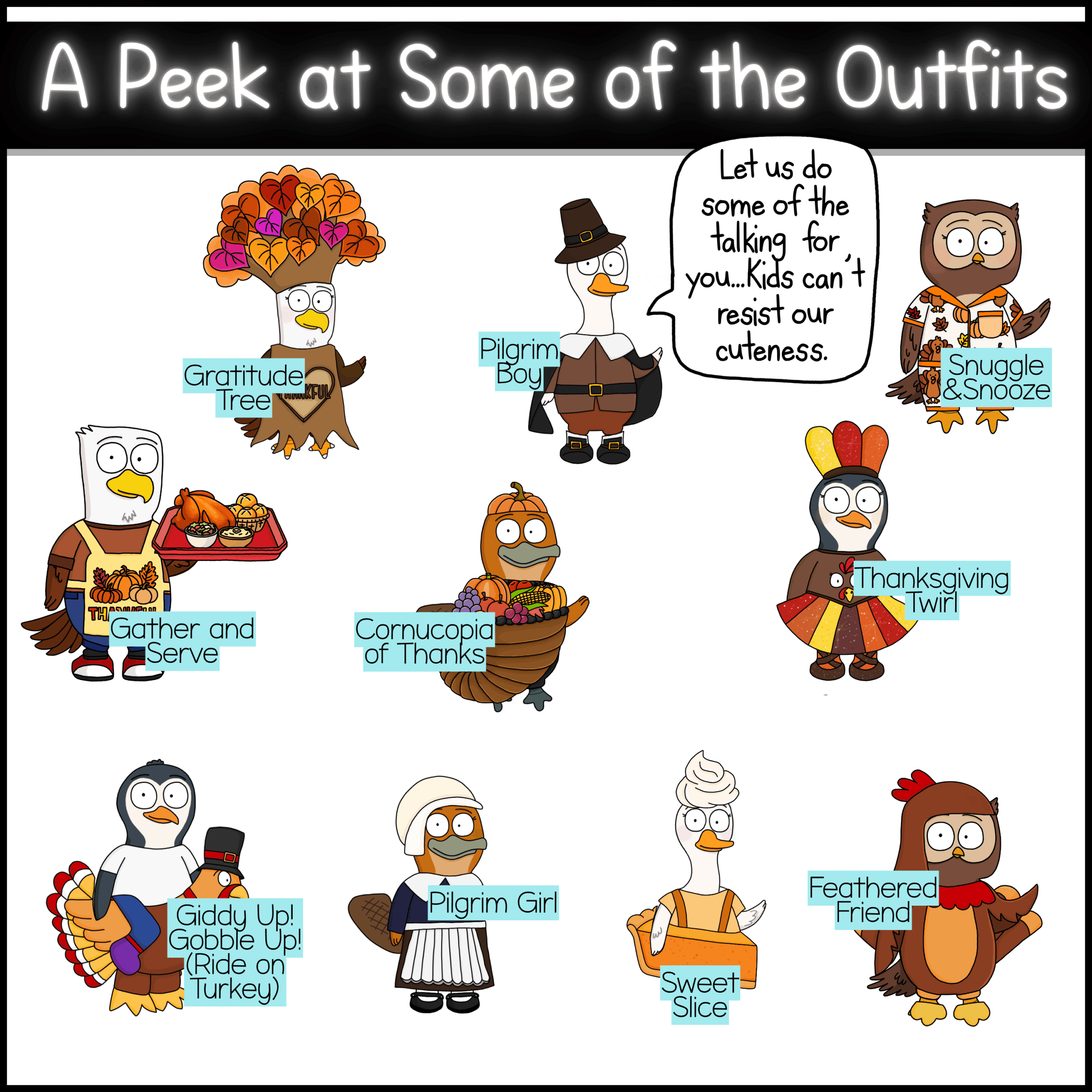Porch Goose Mascot for Classroom Management, Behavior & SEL Goose and capybara Thanksgiving classroom mascot kit for elementary students