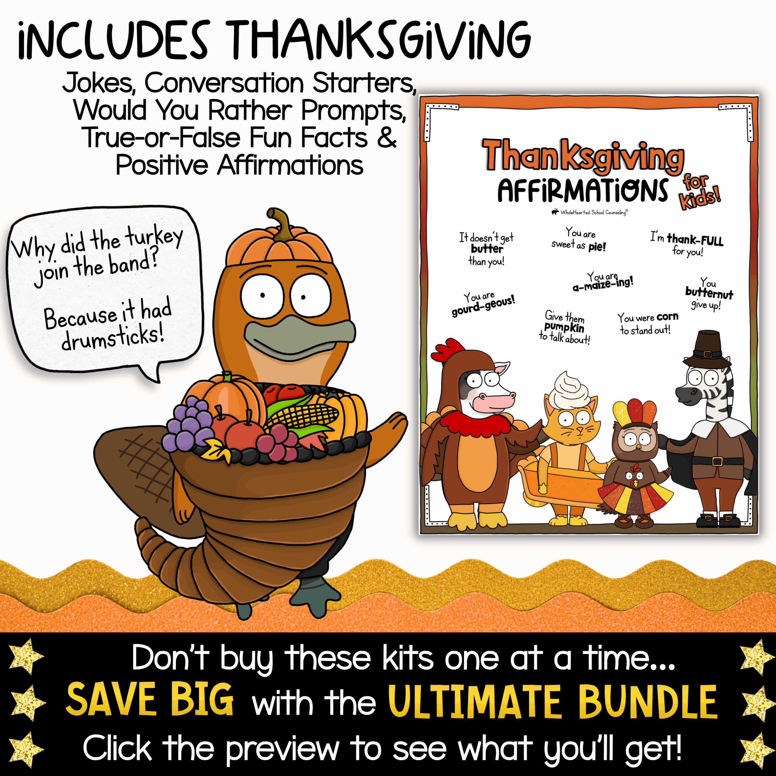 Thanksgiving Goose Classroom Mascot Classroom Community Pack Goose and capybara SEL classroom mascot printable for Thanksgiving