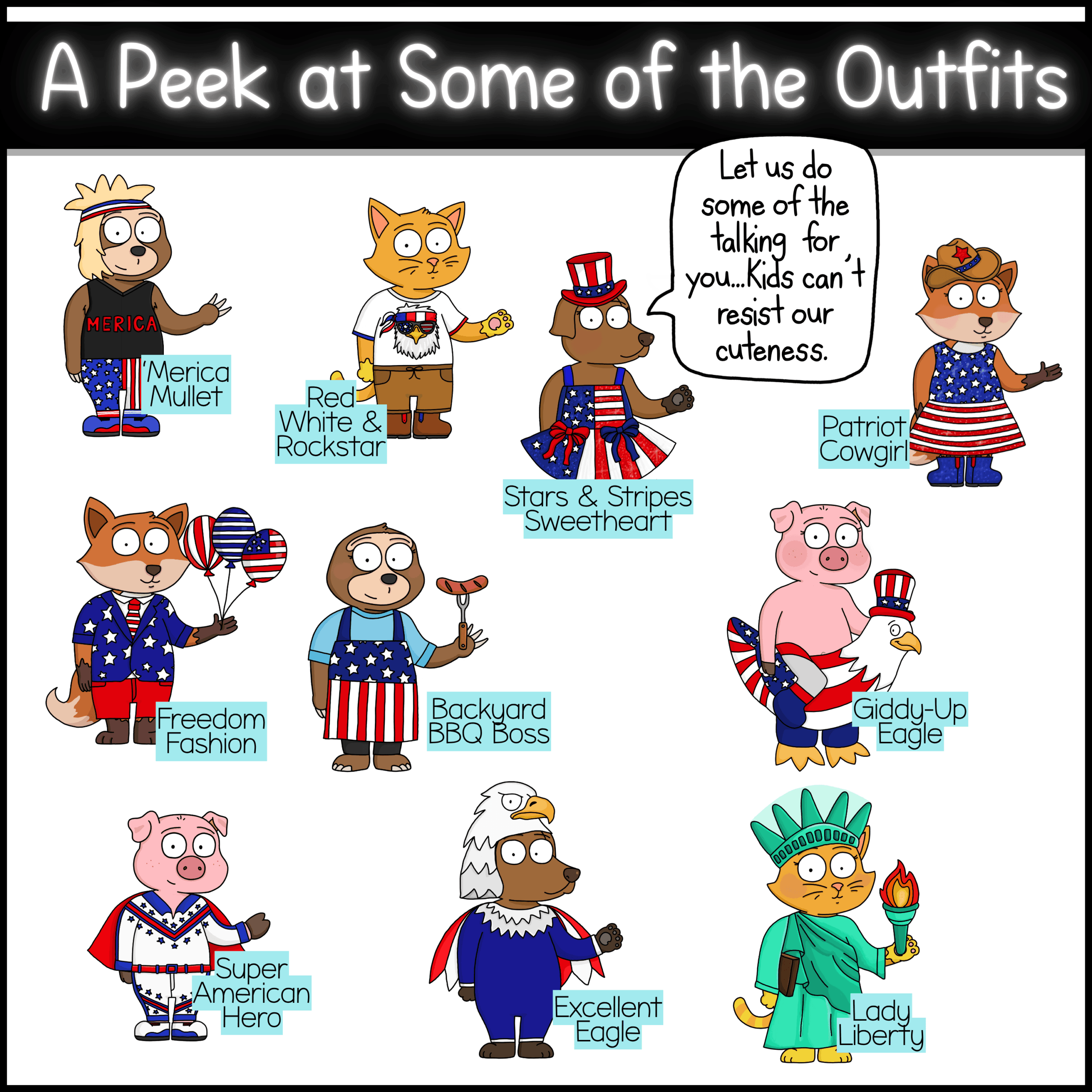 Wholehearted Critter Crew PBIS Mascot Goose for Classroom Management & SEL (2) July 4th Goose & Fox Classroom Mascot Behavior Management Kit