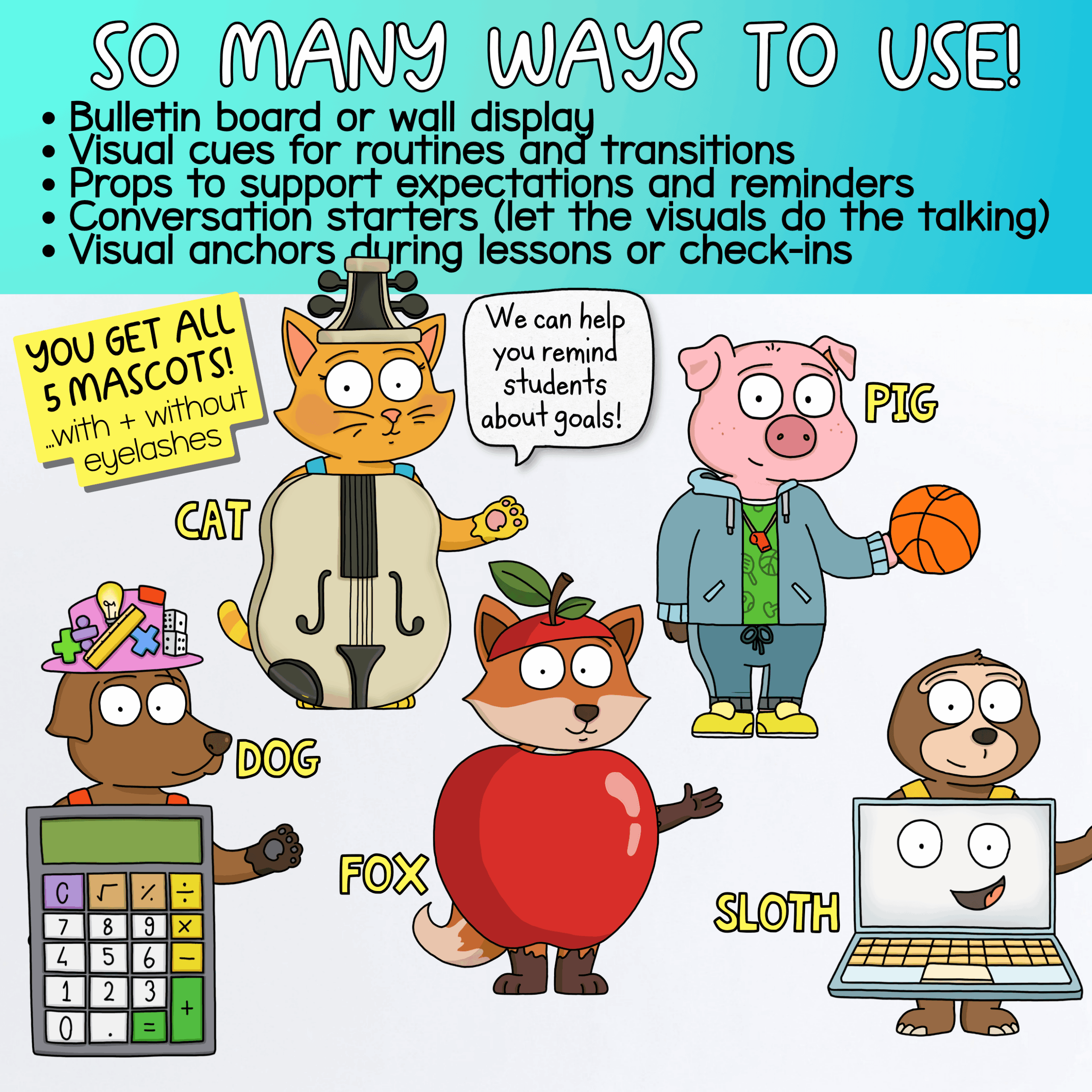 goose class mascot visual schedule classroom management